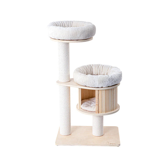 Classic Solid Wood Cat Tree Perch - 118.5cm