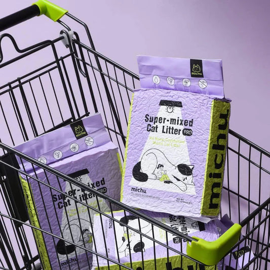 Michu Mixed Tofu Cat Litter, Heavy Duty Flushable Kitty Litter -5.5lb/88oz