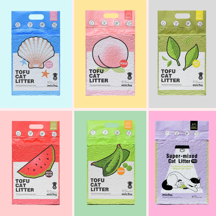 MICHUPET Tofu Cat Litter (5 Different Scents) Authorized Distributor